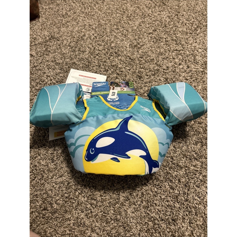 Speedo Splash Jammer - US Coast Guard Approved - 30-55lbs - Child Dolphin